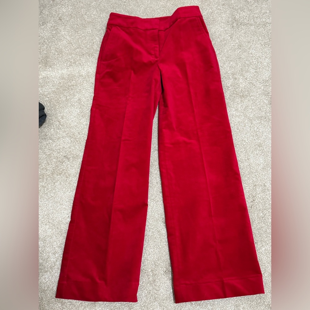 Talbots Bold Red Wide Leg Pants